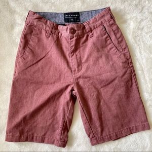 Boys Youth‎ Kids Billabong Maroon Shorts Size 23/10 Slim